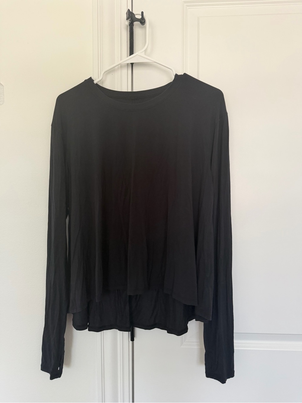 lululemon athletica Black Long-Sleeve Crew Neck Top